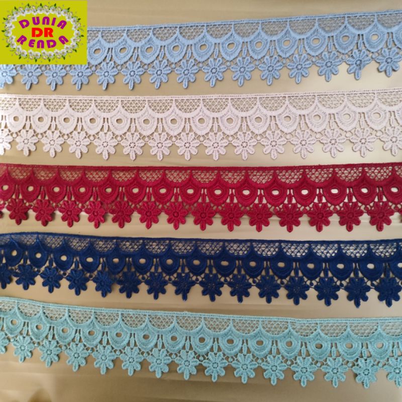 Renda giper, renda zipper, lebar 6cm,permeter