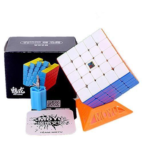 Rubiq Rubik 5X5 Moyu Meilong 5M Magnetik Stickerless Red