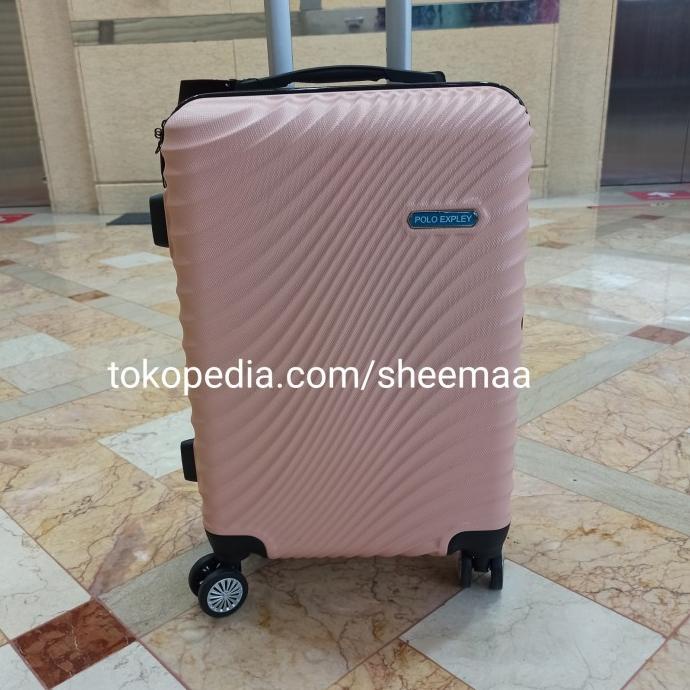 Tas Travel Koper Polo 24 Inch Fiber Hardcase Roda 4 Murah
