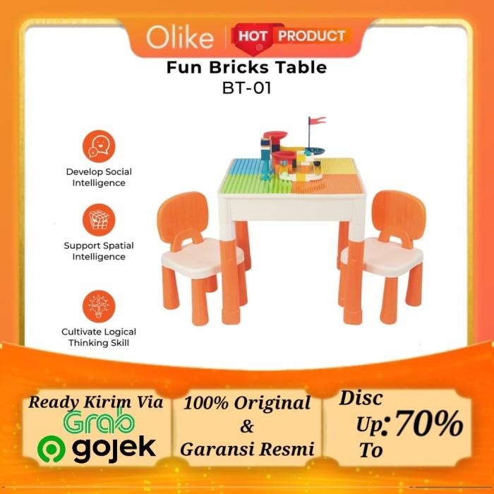 Rubiq Olike Fun Bricks Table Edu Toys Mainan Lego Meja Lego Set
