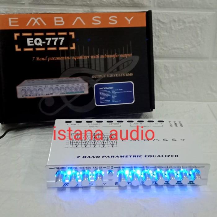 Best Seller Parametrik Pre Amp Embassy Eq-777 Equalizer Subwoofer Embassy Eq-777