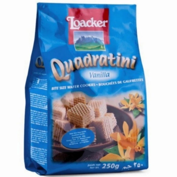 

Loacker Quadratini Wafer 250gr Dark Coklat Napolitaner & All Varian