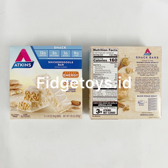 

Atkins Snack Bar Snickerdoodle Keto Friendly and Gluten Free