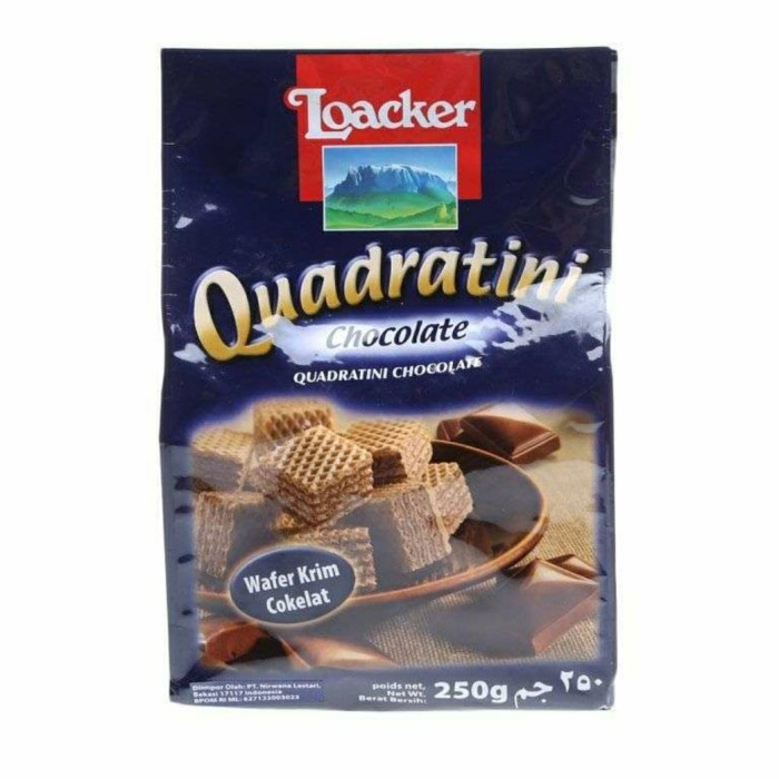 

LOACKER QUADRATINI CHOCOLATE 250 GRAM