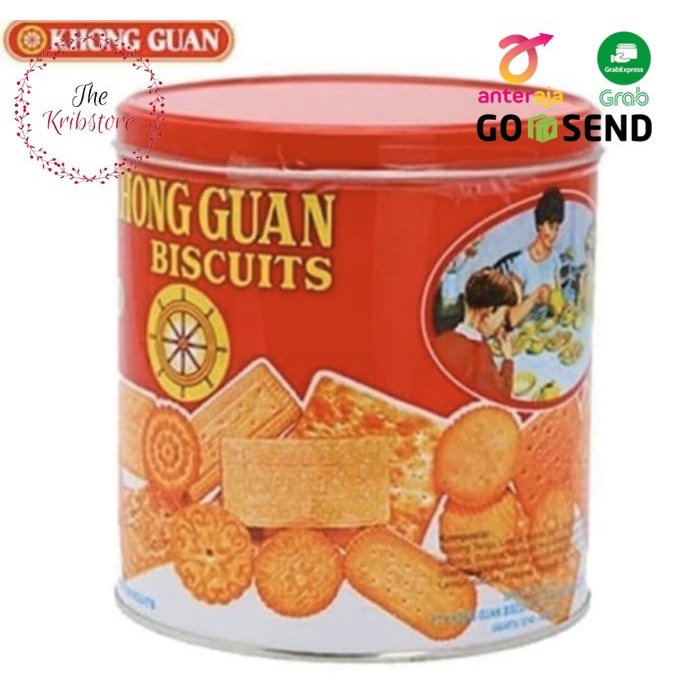 

KHONG GUAN Biscuit Kaleng Bulat Assorted Biscuits 650 gr