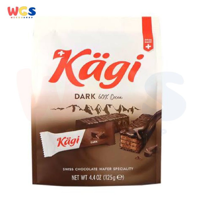 

Kagi Dark Minis Swiss Dark Chocolate Wafer 60% Dark Cocoa 4.4oz 125g