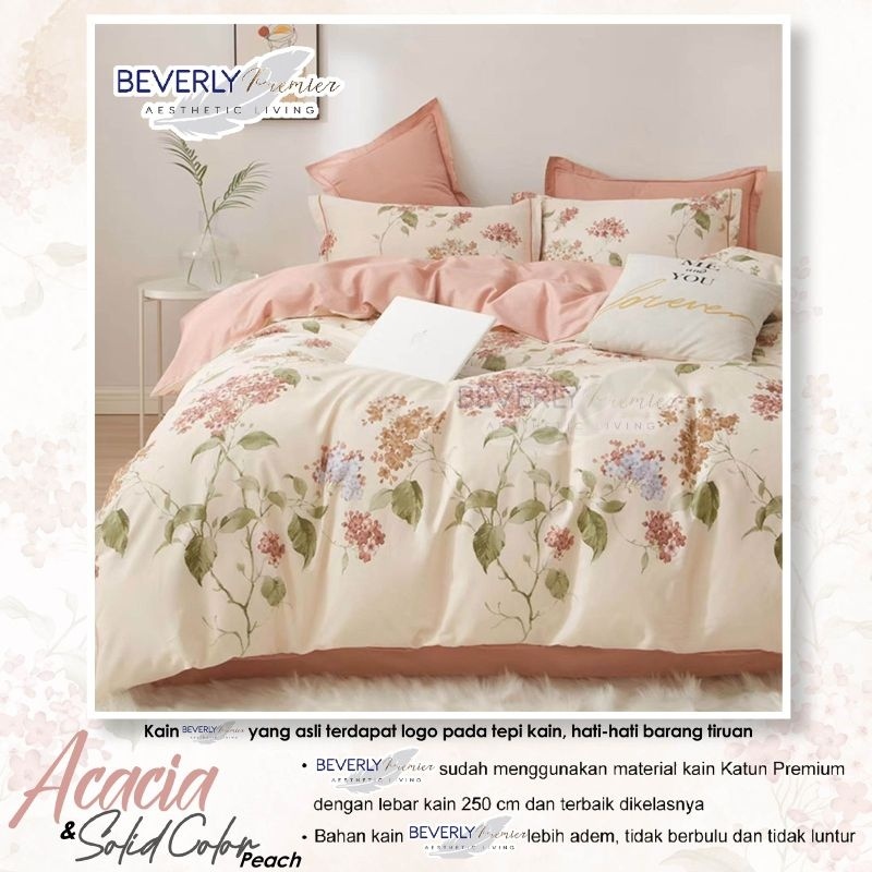 Bedcover & Sprei Premium Katun BEVERLY Motif Acacia
