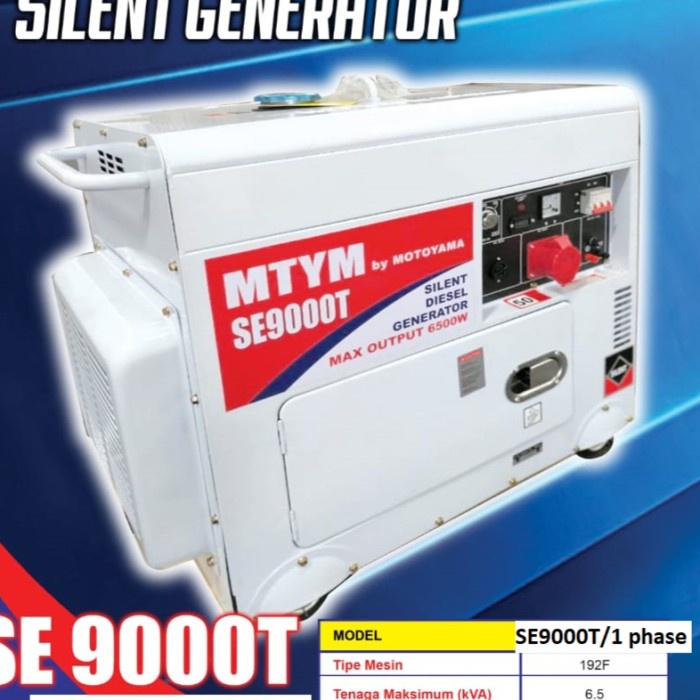 Ready Generator MOTOYAMA SE 9000 Silent Genset 6000 Watt Solar SE9000