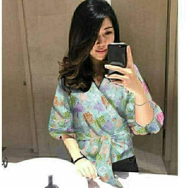 BLOUSE MODEL KIMONO/BAJU KANTOR/BAJU KERJA/ATASAN WANITA/BAJU ATASAN