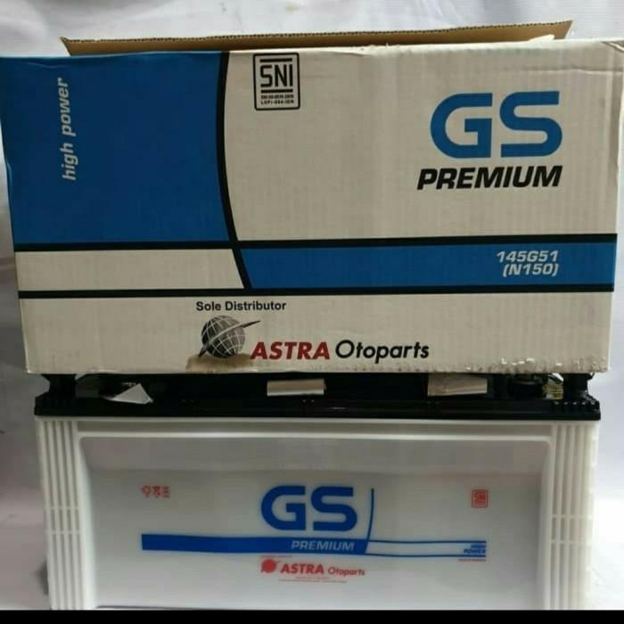 Terlaris Aki Gs Premium N150 / 145G51 Aki Basah 12Volt 150 Amper