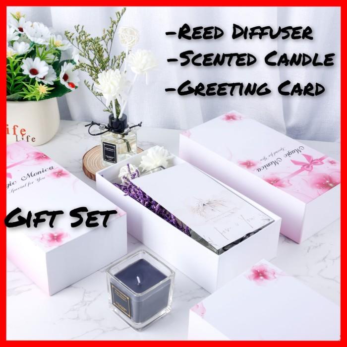 Terlaris Reed Diffuser Gift Set Reed Diffuser Hampers Reed Scented Candle Set