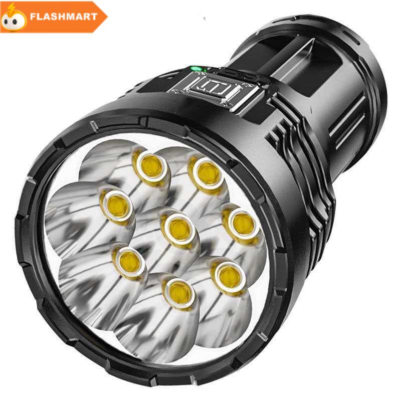 FLASHMART Senter LED Flashlight Waterproof USB Rechargeable XPE+COB - S11
