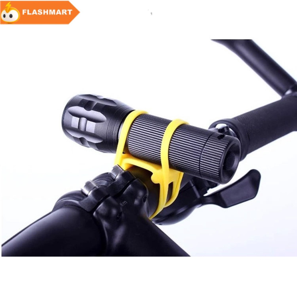 FLASHMART Silicone Strap Bike Bracket Mount Holder for Flashlight - LC-9105