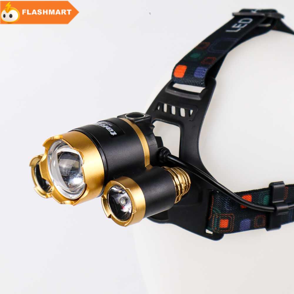 FLASHMART Senter Headlamp Cree XM-L 3T6 10000 Lumens - IHT425H1