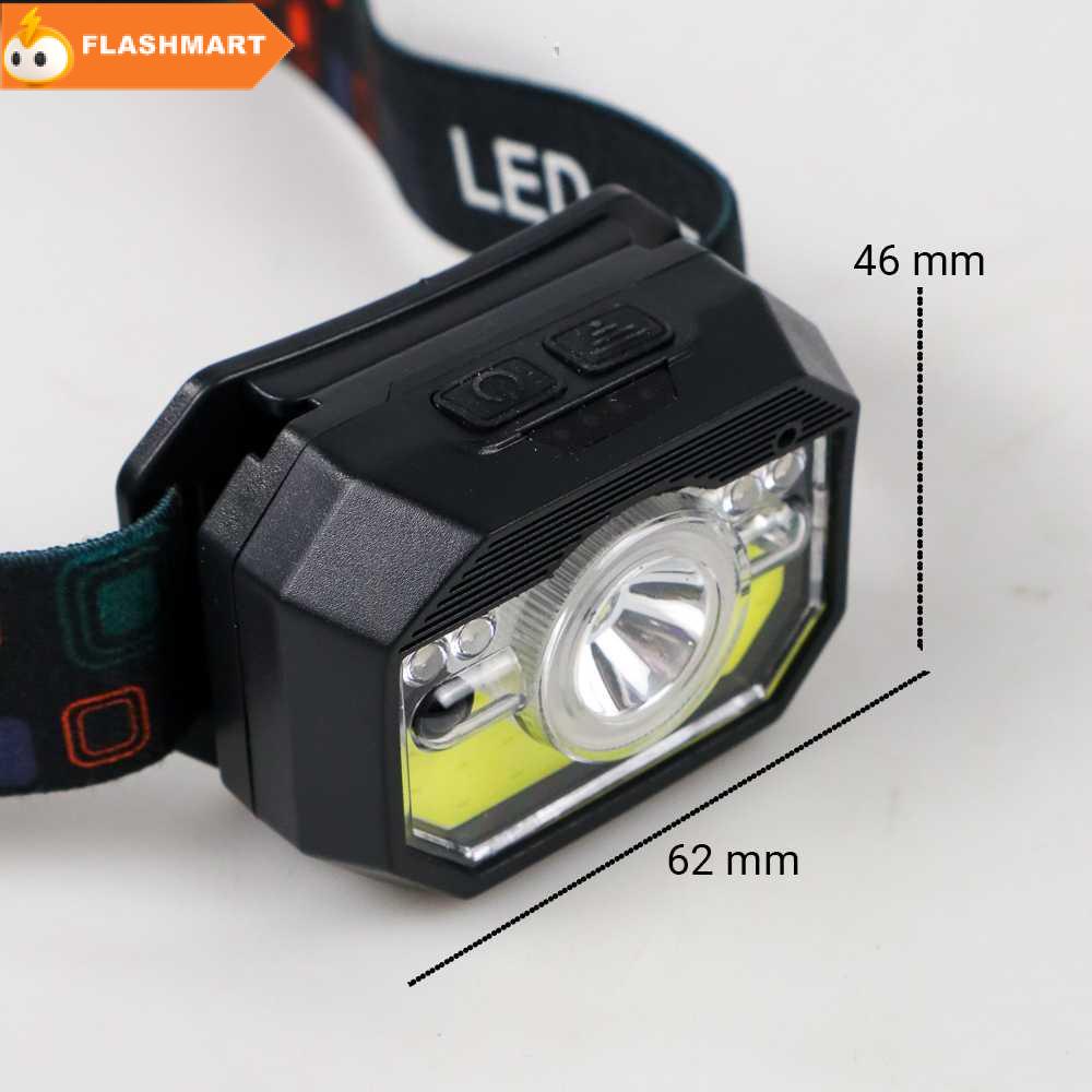 FLASHMART Pocketman Senter LED Kepala Headlamp Waterproof XPG + COB - LH-K28