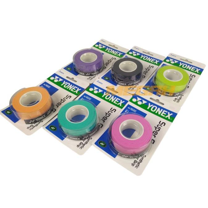GRIP RAKET BADMINTON / GRIP YONEX AC 102 EX/C (1 ROLL ISI 3)