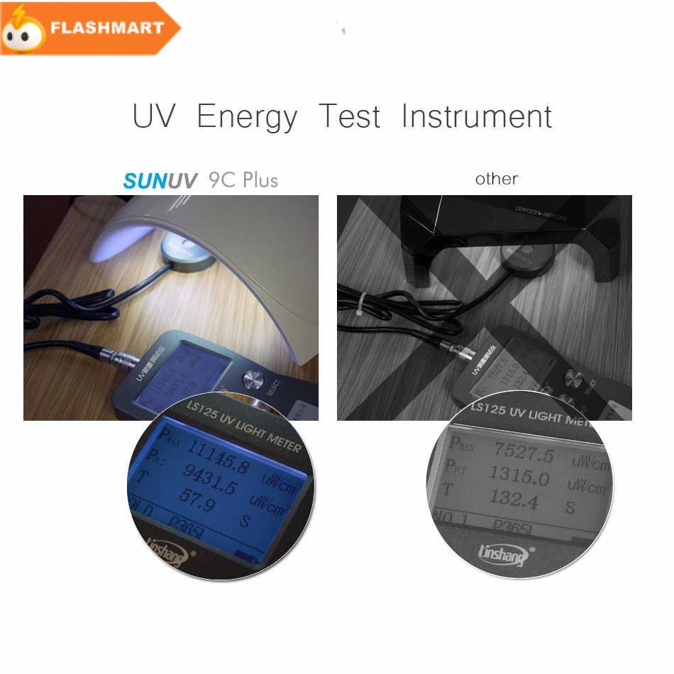 FLASHMART SUN Pengering Kutek Kuku UV Nail Dryer 18 LED 36W - SUN9C Plus