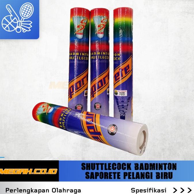 SHUTTLECOCK BADMINTON SAPORETE PELANGI BIRU SH313