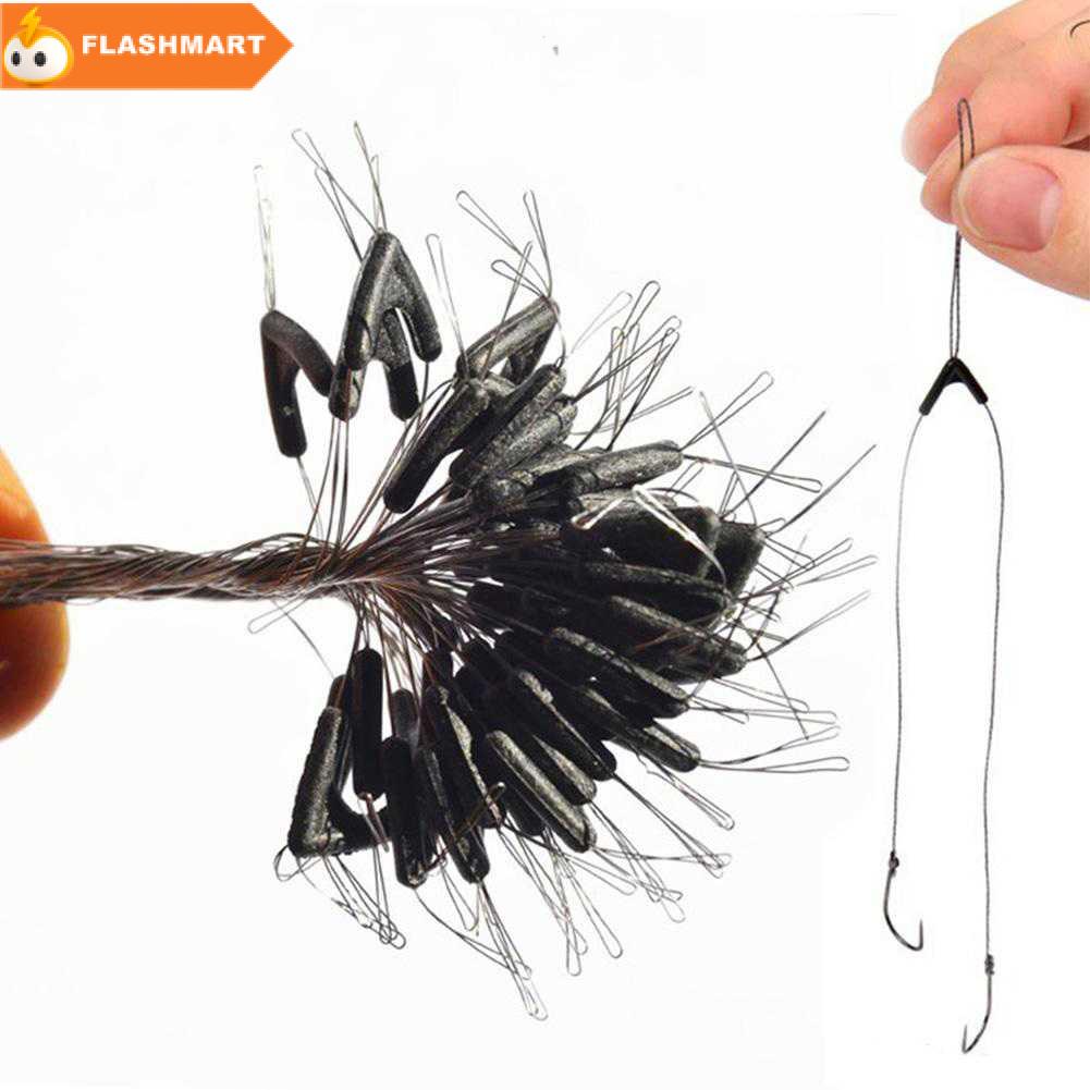 FLASHMART Double Hooks Contractor Fishing Line Kail Pancing 50 PCS