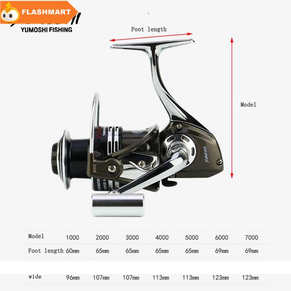 FLASHMART BY3000 Reel Pancing Spinning 12+1 Ball Bearing 5.2:1