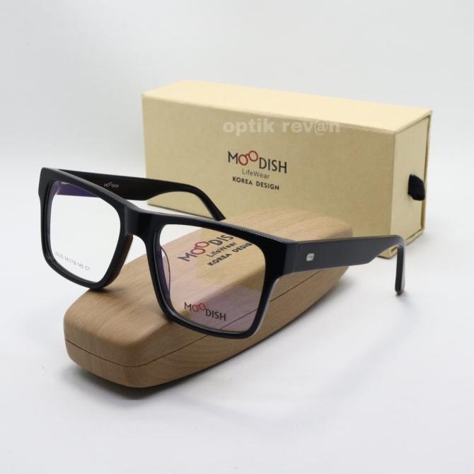 Kacamata Korea Square Original Moodish *Free Lensa Minus*