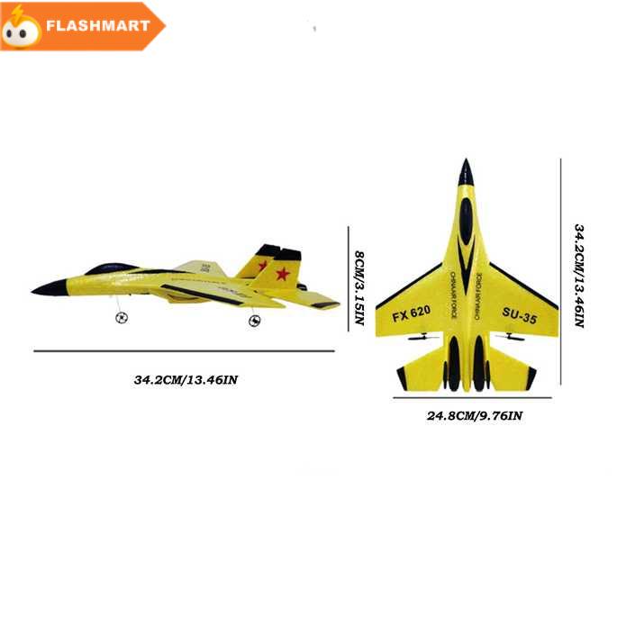 FLASHMART Pesawat Terbang Remote Control Glider Foam 2.4G RC - FX-620