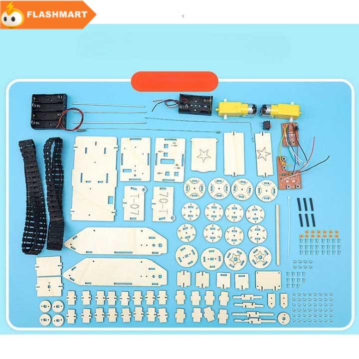 FLASHMART Mainan Anak Tank Remote Control DIY Assembly Children Toy - C-37D