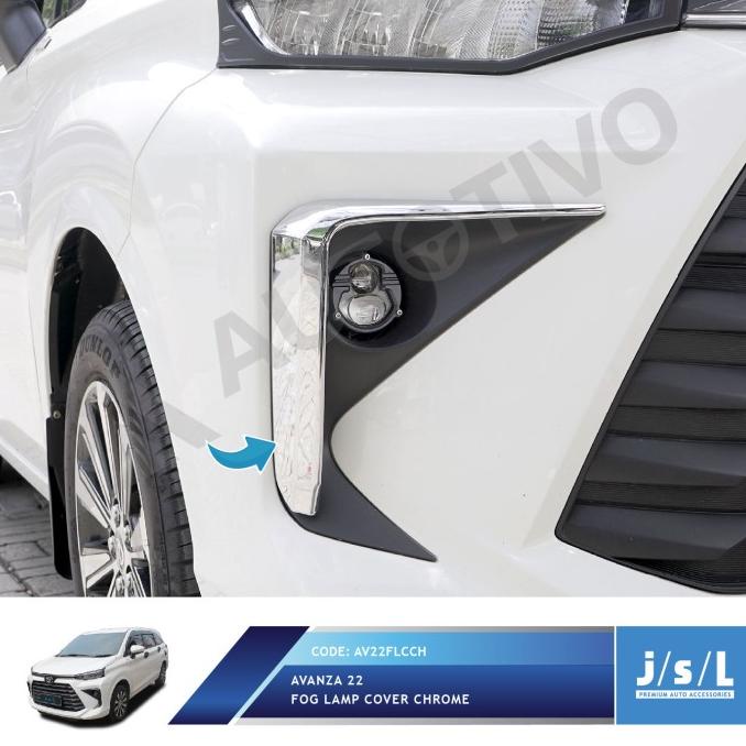 Avanza 2022 Foglamp Cover Chrome Jsl Cover Lampu Kabut