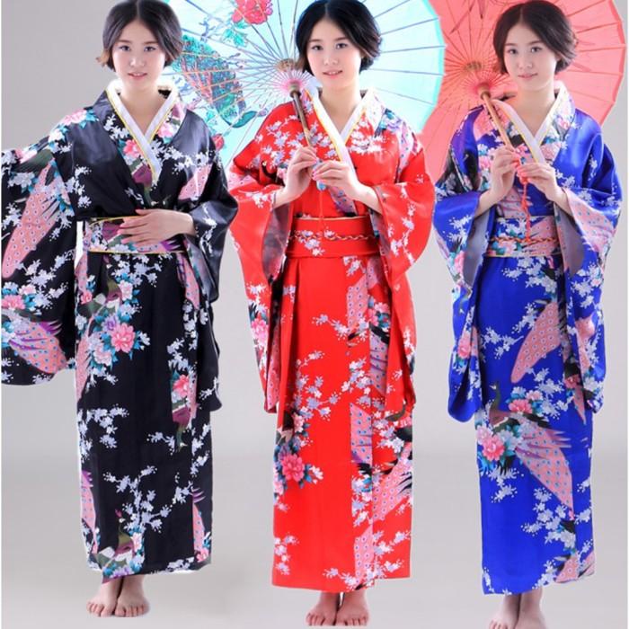 Terlaris Baju Tradisional Jepang Yukata Kimono Wanita Dewasa All Size Kostum