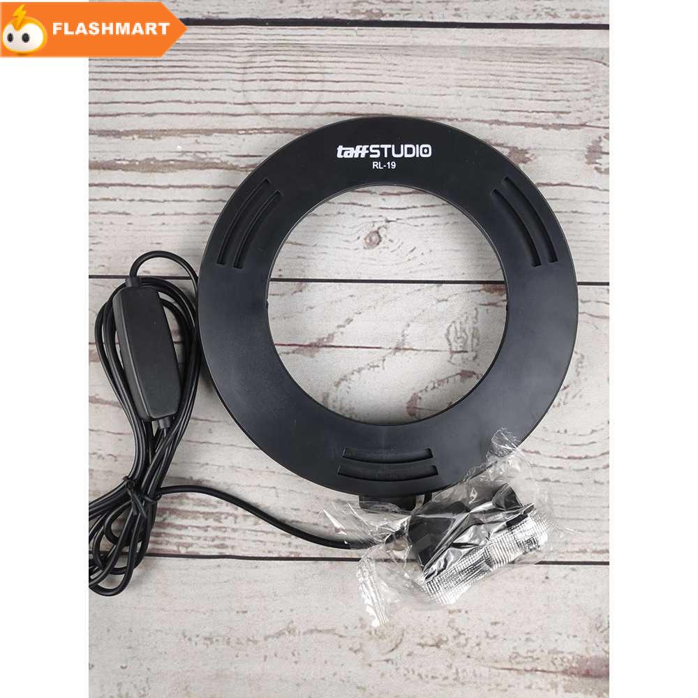 FLASHMART TaffSTUDIO Lampu Halo Ring Light LED Kamera 8W 6 Inch - RL-19