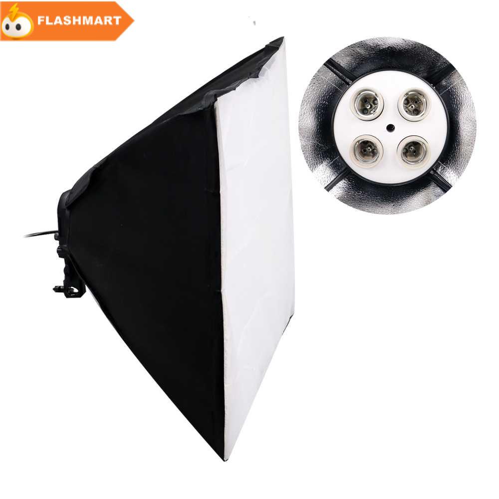 FLASHMART TaffSTUDIO Payung Softbox Reflektor 50x70cm E27 Four Lamp Socket - KS65