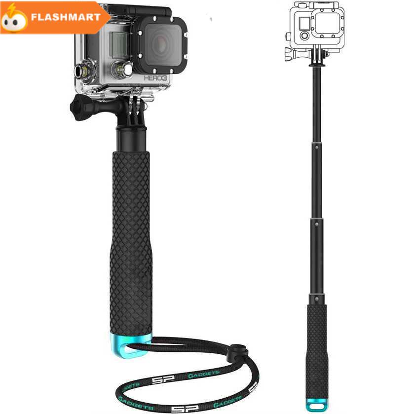 FLASHMART GoEasy Metal Lid Pov Extendable Pole Monopod GoPro Xiaomi Yi - 160418