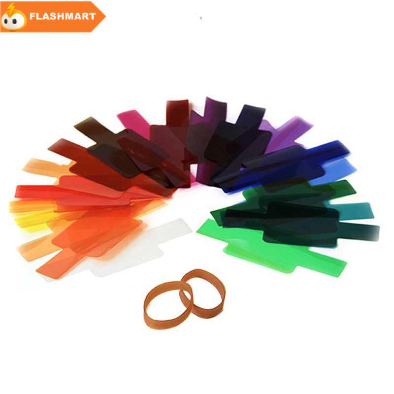 FLASHMART Photography Color Filter Card 20 Color for DSLR Flash