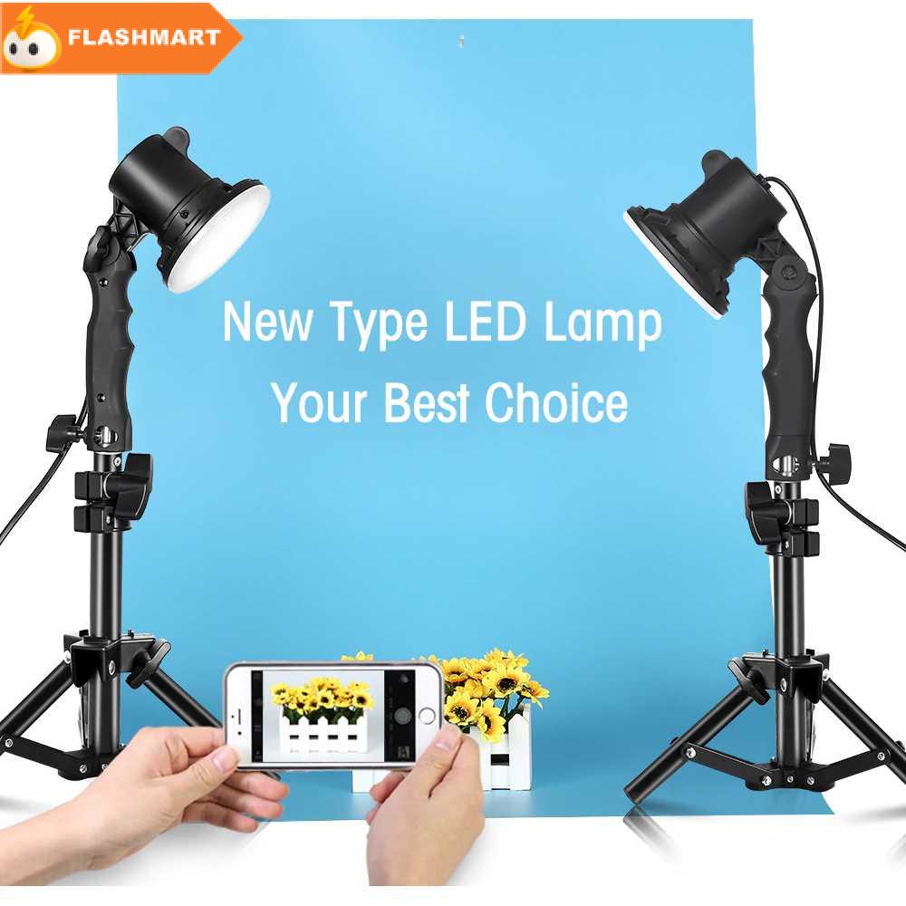 FLASHMART SH Lampu Portable Photo Studio 12W 5500K Light Stand 37cm - PSX-51