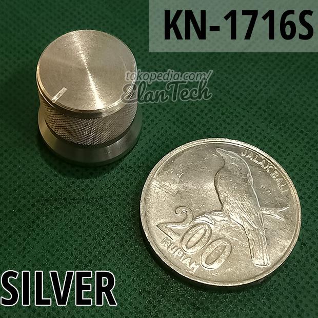 Knob Potensio KN-1716S Aluminium Silver 17mm x 16mm Knop Elan73c Diminati Banget