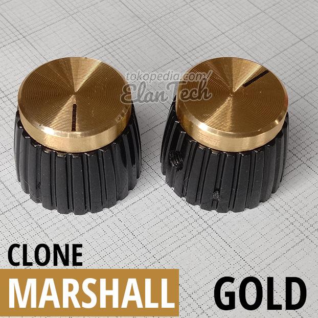 Knob Potensio Marshall Clone Gold Knop Ampli - Efek Gitar Elan73c Segera Dapatkan