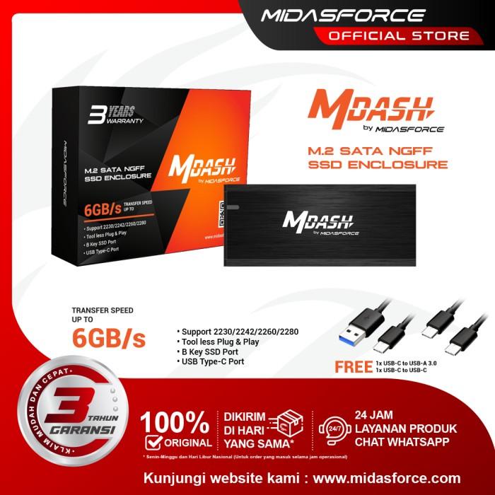 Docking M.2 Ssd Sata Ngff Enclosure Midasforce M-Dash