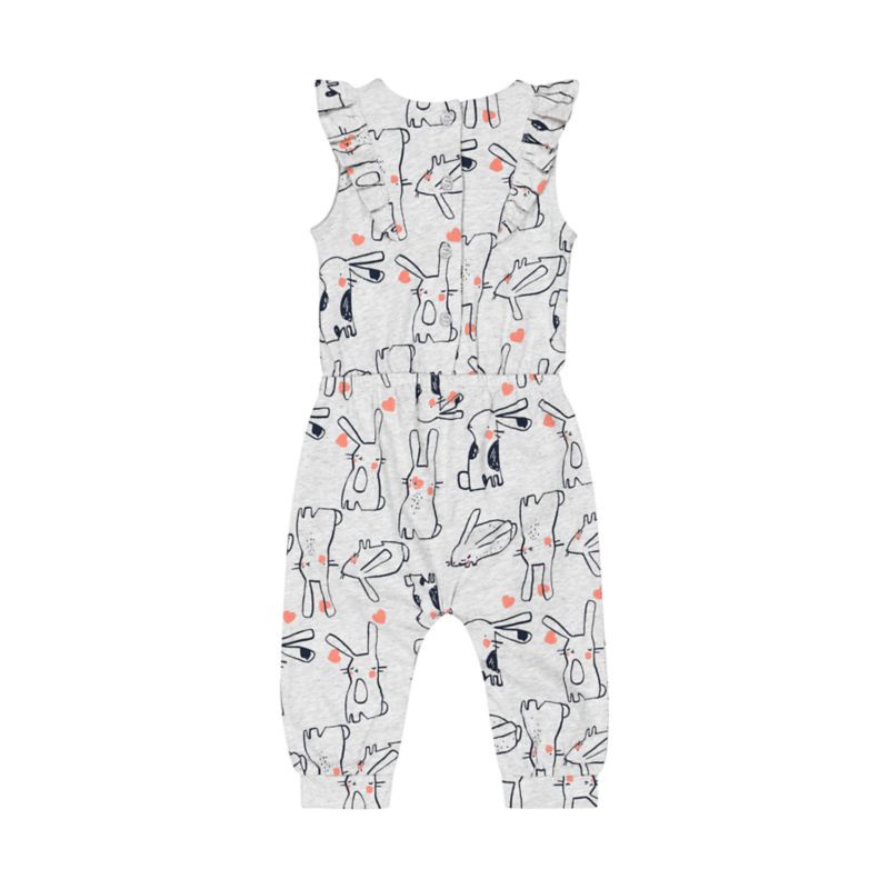 Mothercare Baby Grey Bunny Jumpsuit - Terusan Bayi (Abu-abu)