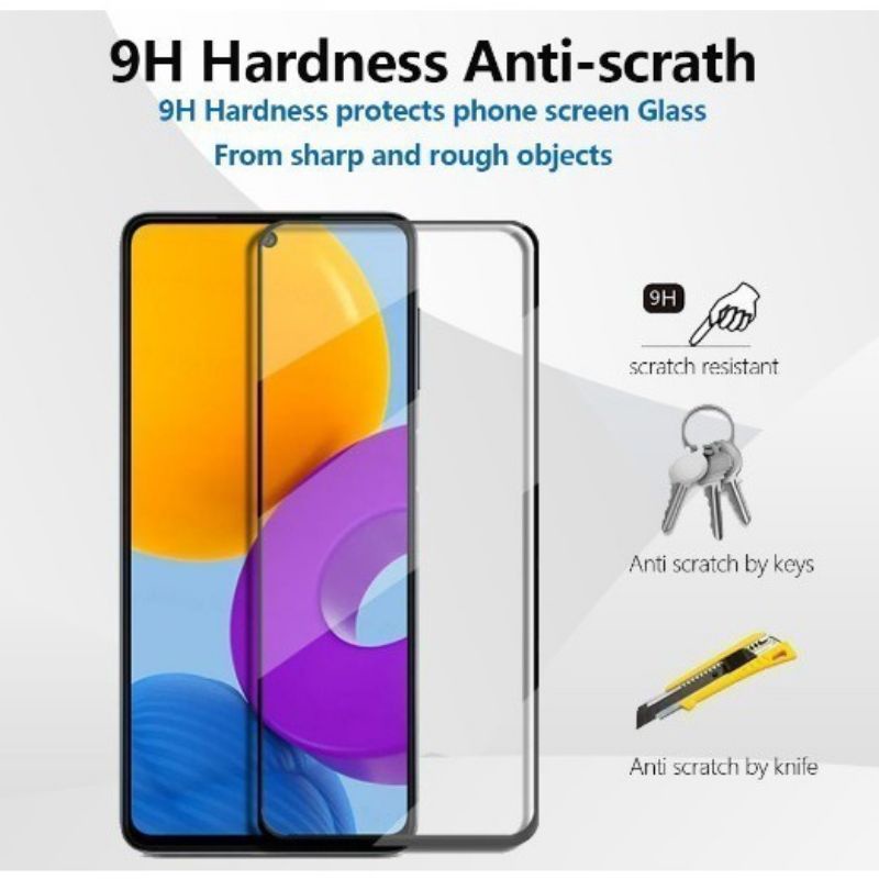 Tempered Glass Full Lem Anti Gores Kaca 9D For Xiaomi Redmi Note 12 Pro Note 12 4G Note 12 5G 12C 11A - UA