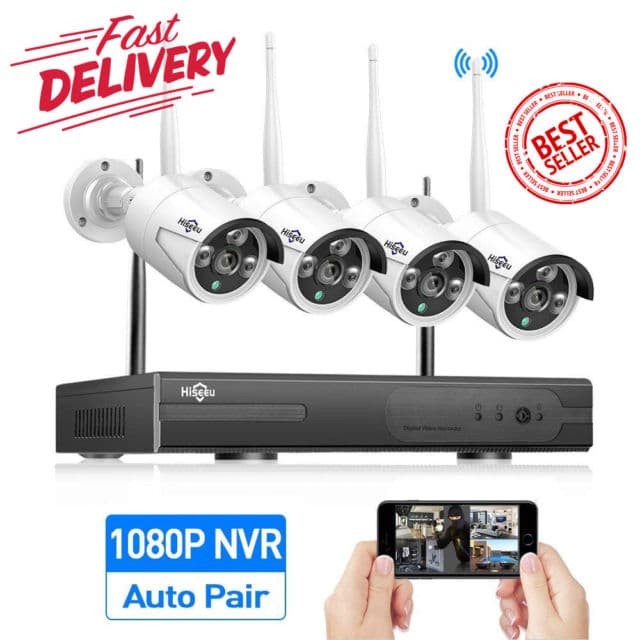 Terlaris High Quality Hd 4 Channel H264 Wireless Nvr & Ip Cctv Kit Dvr Wifi