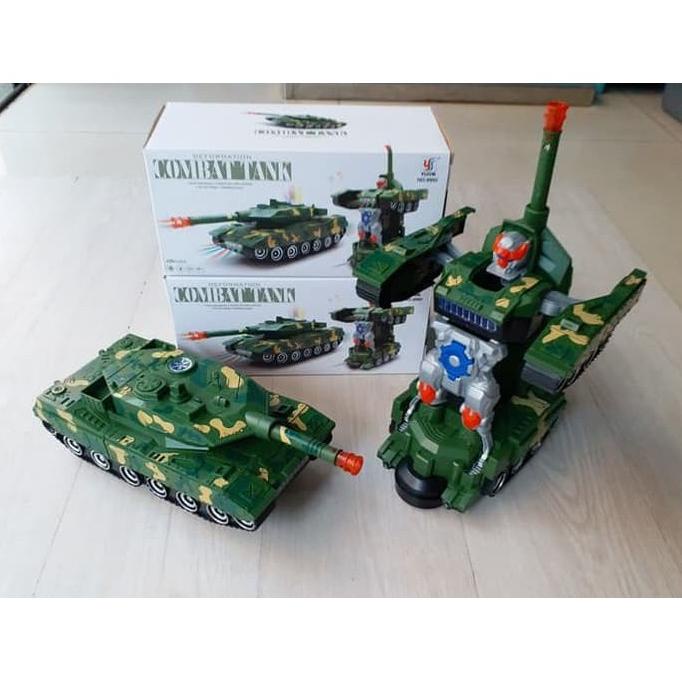 MAINAN MOBIL ROBOT COMBAT WAR TANK DEFORMATION MILITARY WAR TANK BESAR MAFIA JAMBU