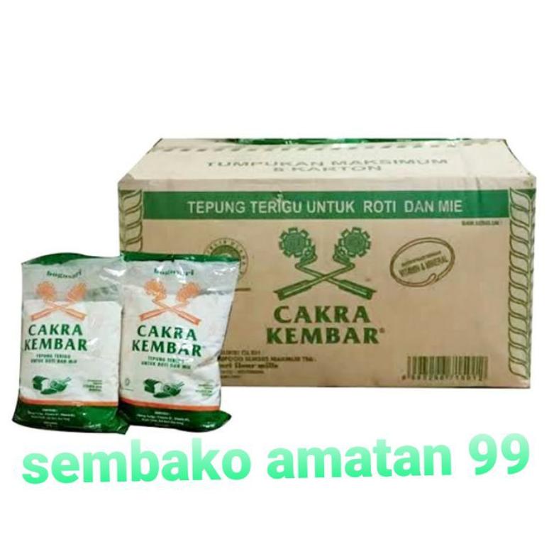 

Tepung Terigu Cakra Kembar Kemasan 1kg Bogasari Dus Isi 12 Best Seller