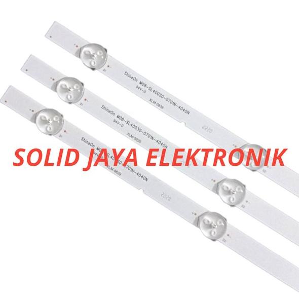 BACKLIGHT TV LED COOCAA 40 INC 40S5G 40S5 G 40S LAMPU BL 7K 7LED 7 KANCING 3V 3 VOLT KOKA COCA COOCA
