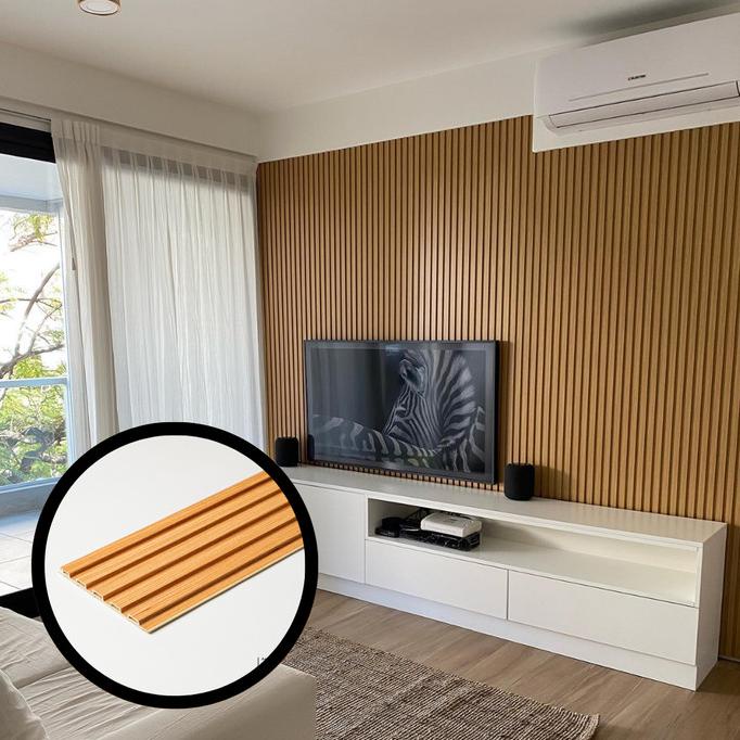 Terbaik Wpc Wood Wall Panel Pvc Dekorasi Dinding Wallpanel Stiker Dinding Original