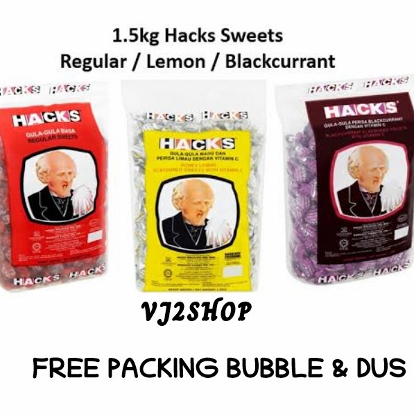 

Permen Hacks Blackcurrant/Limau 1.5kg Candy Hack Original Malaysia