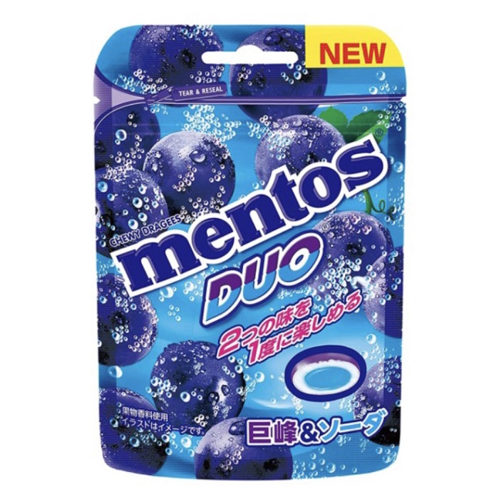 

Permen Jepang Mentos Duo Kyoho Grape Soda Limited edition