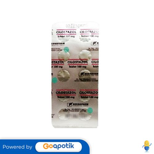 CILOSTAZOL BERNOFARM 100 MG STRIP 10 TABLET