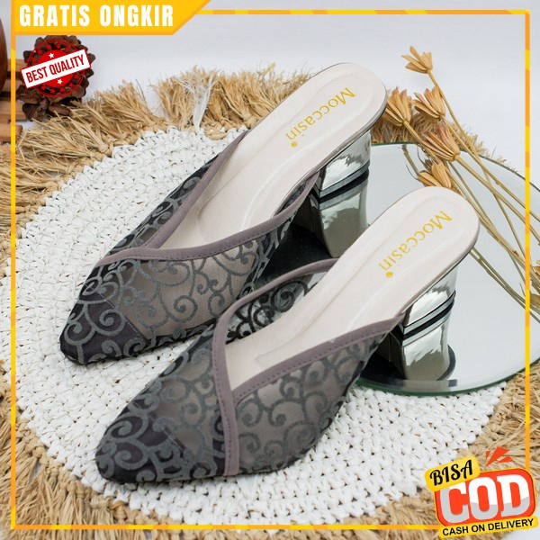 High Heel Sol Empuk Selop Highheels Hak Tahu Shandal Pesta Kondangan High Hells Simple Elegant Hayhe