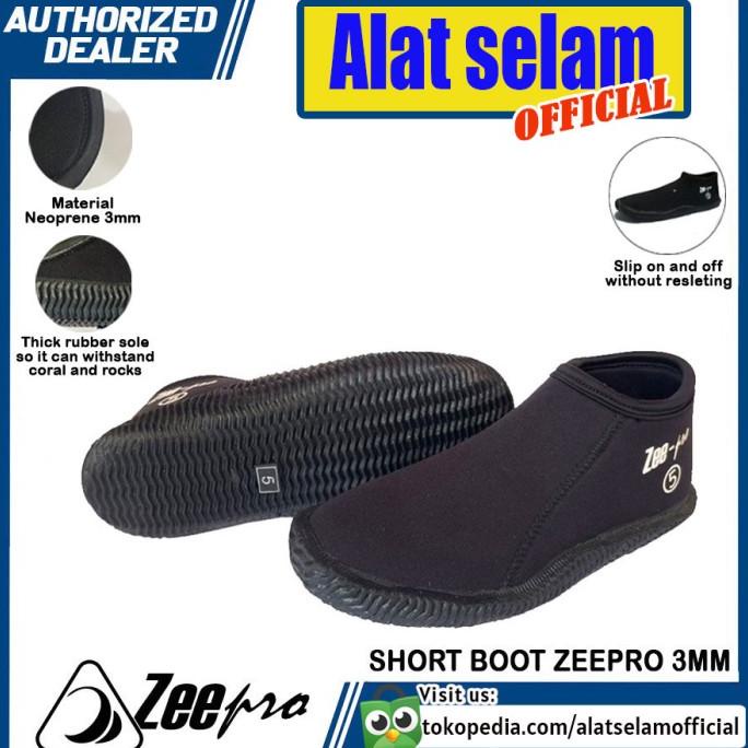Short Boot Scuba Diving Zeepro Booties 3mm Sepatu Karang Selam Pendek