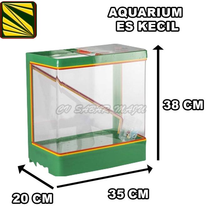 Aquarium Es Kelapa Acrylic Es Buah + Gayung / Kotak Akrilik Es Buah
